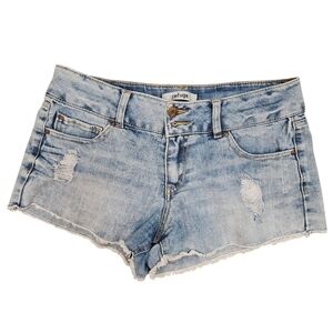 Refugee Factory Ripped Jean Shorts